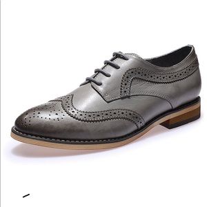 Mona Flying Lace Up Perforated Leather